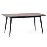 Findlay Rectangular Dining Table - Walnut & Black