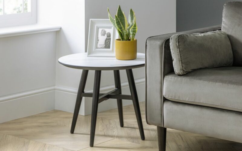 Firenze Marble Effect Lamp Table - Image 2