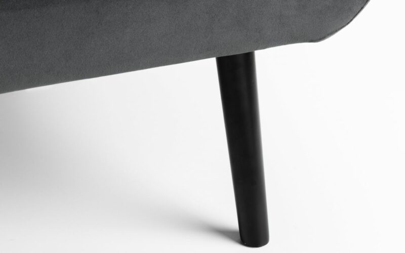 Gaudi Curled Base Sofabed - Grey Velvet - Image 3