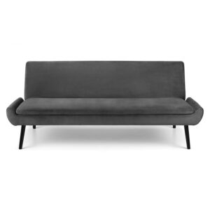 Gaudi Curled Base Sofabed - Grey Velvet
