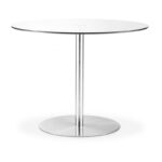 Milan Round Glass Pedestal Table (100cm Diameter) (JB)