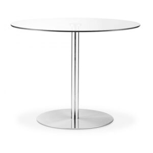 Milan Round Glass Pedestal Table (100cm Diameter) (JB)