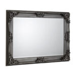 Rococo Pewter Wall Mirror (JB)