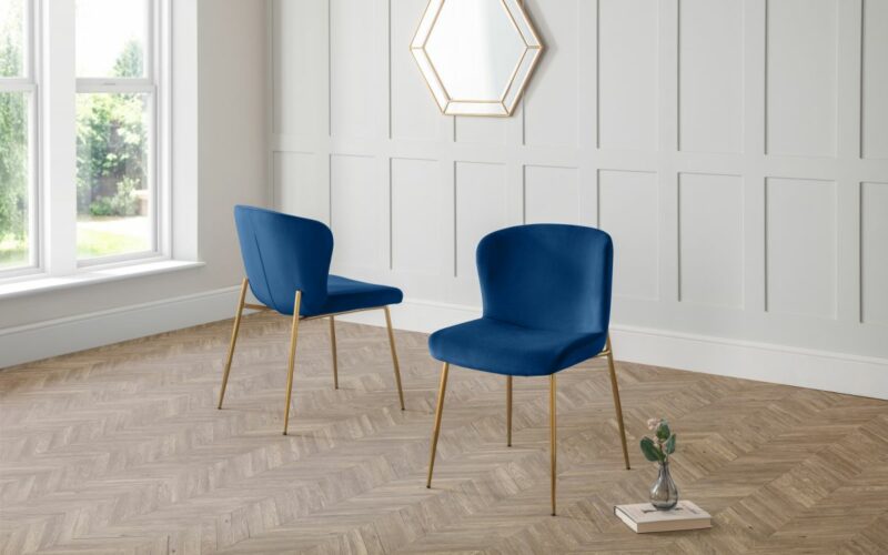 Harper Dining Chair - Blue - Image 4