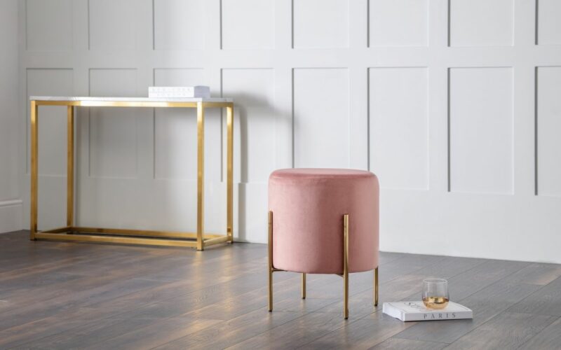 Harrogate Stool - Pink - Image 3