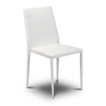 Jazz Stacking Chair - White Faux Leather (JB)