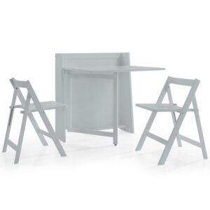 Helsinki 2 Seater Light Grey Dining Set