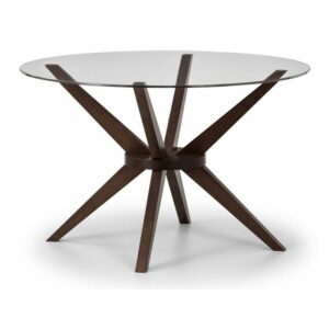 Chelsea Round Glass Top Dining Table (120cm Diameter) (JB)