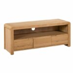 Curve Oak TV Unit (JB)