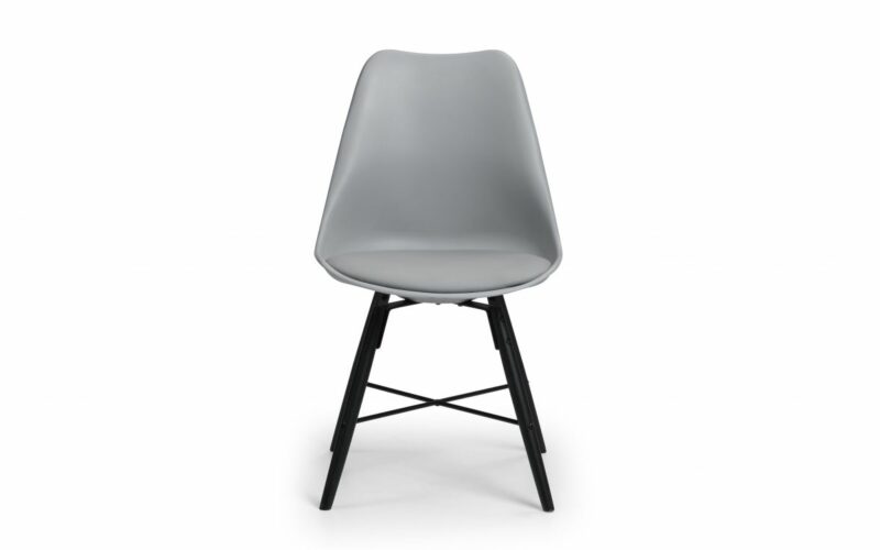 Kari Dining Chair - Grey & Black - Image 2