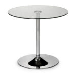 Kudos Glass Pedestal Table