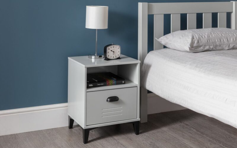 Lakers Locker 1 Drawer Bedside - Image 2