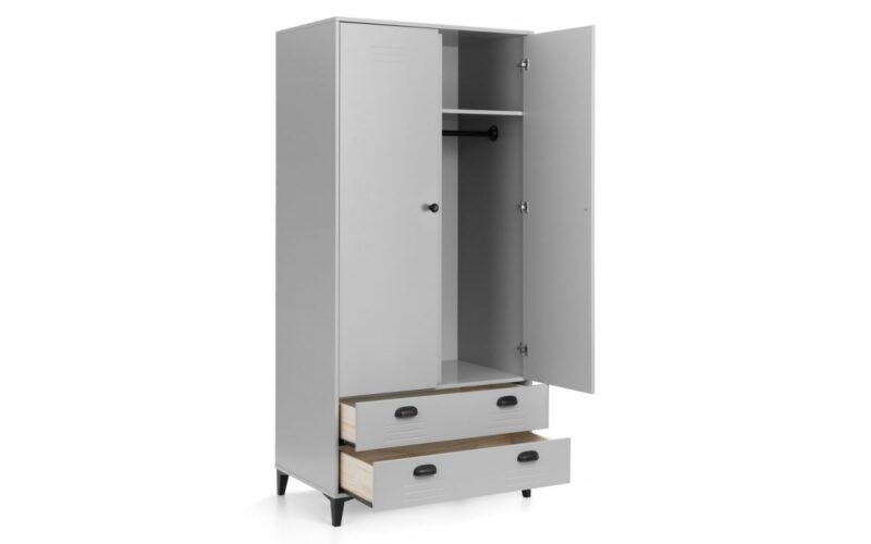 Lakers Locker 2 Door Wardrobe - Image 3