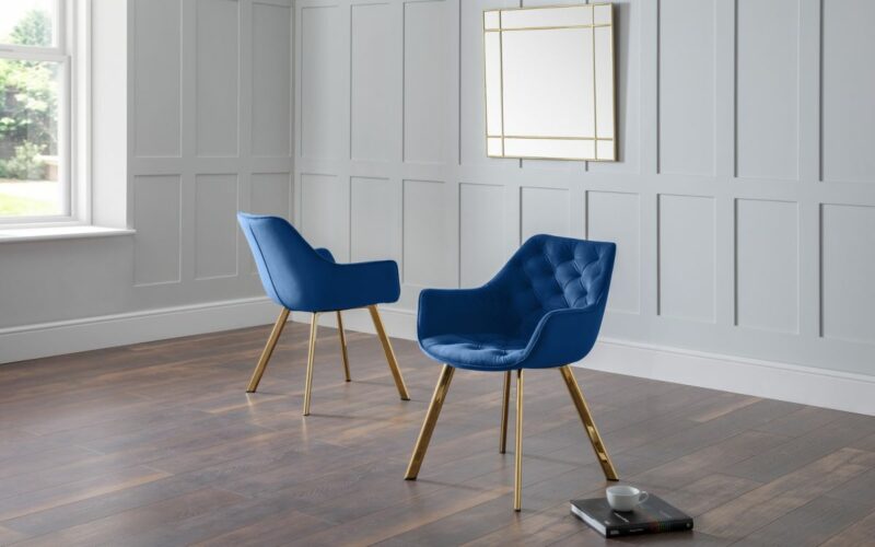 Lorenzo Dining Chair - Blue - Image 3