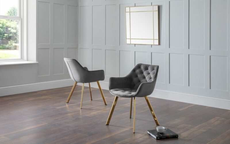 Lorenzo Dining Chair - Grey - Image 4