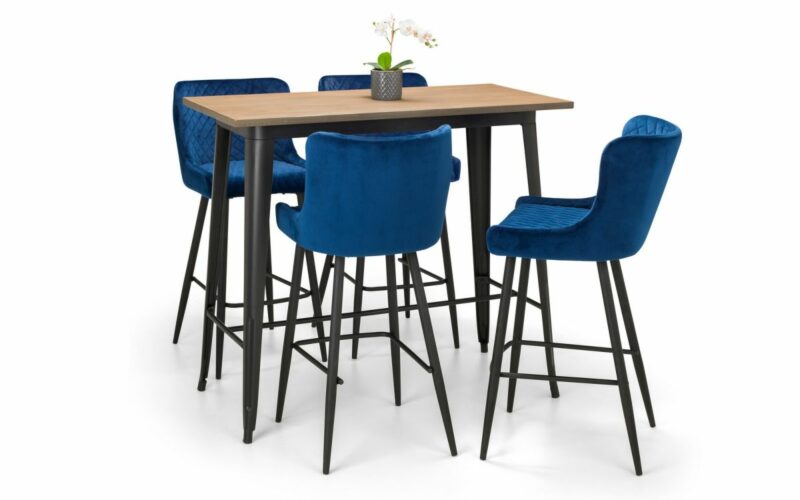 Luxe Bar Stool - Blue - Image 4