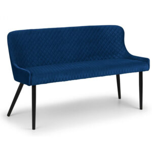 Luxe High Back Bench - Blue