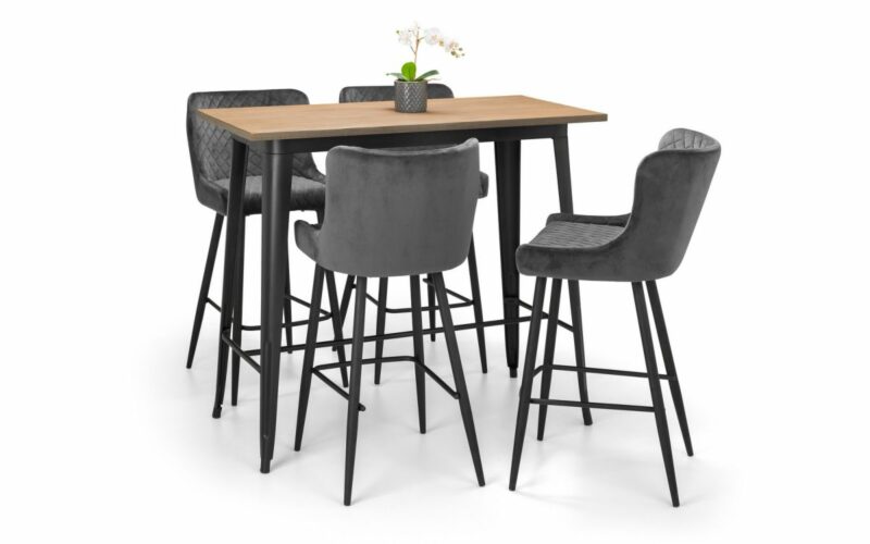 Luxe Bar Stool - Grey - Image 4