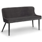 Luxe High Back Bench - Grey