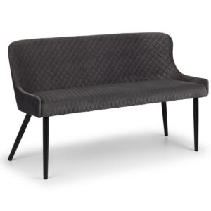 Luxe High Back Bench - Grey