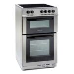 Montpellier MDC500FS - 50cm Double Cavity Ceramic Cooker - Silver