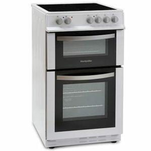 Montpellier MDC500FW - 50cm Double Cavity Ceramic Cooker - White