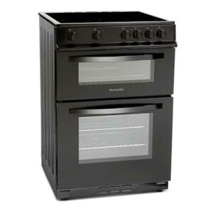 Montpellier MDC600FK - 60cm Double Cavity Ceramic Cooker - Black