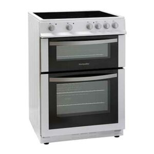 Montpellier MDC600FW - 60cm Double Cavity Ceramic Cooker - White
