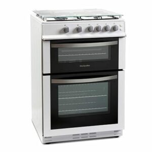 Montpellier MDG600LW - 60cm Double Cavity Gas Cooker - White