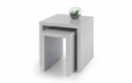 Metro High Gloss Nest of Tables - Grey (JB)