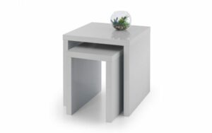 Metro High Gloss Nest of Tables - Grey (JB)