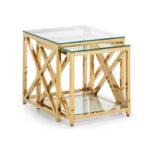 Miami Nest of Tables - Gold