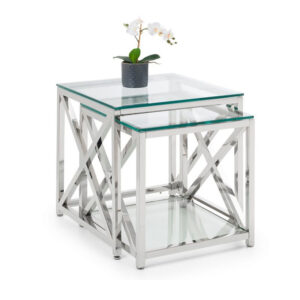 Miami Nest of Tables - Silver