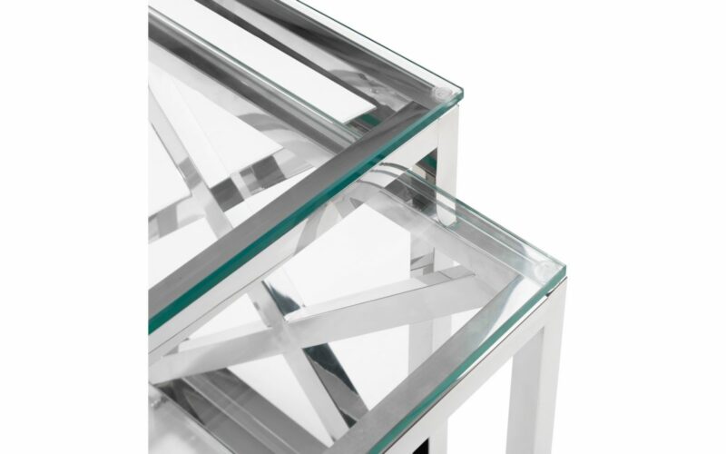 Miami Nest of Tables - Silver - Image 3