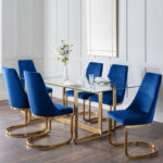Minori & Vittoria 6 Seater Blue Dining Set