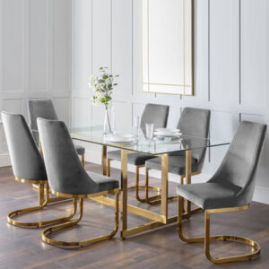 Minori & Vittoria 6 Seater Grey Dining Set