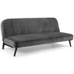Miro Curved Back Sofabed - Grey Velvet