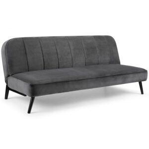 Miro Curved Back Sofabed - Grey Velvet