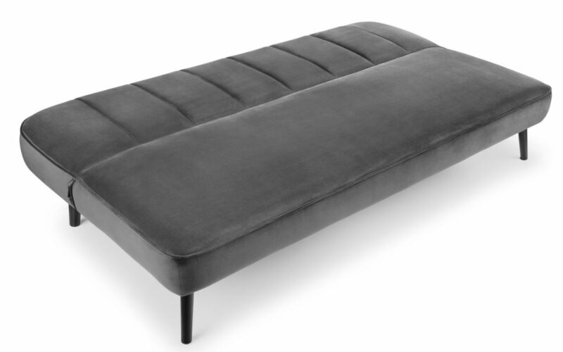 Miro Curved Back Sofabed - Grey Velvet - Image 2