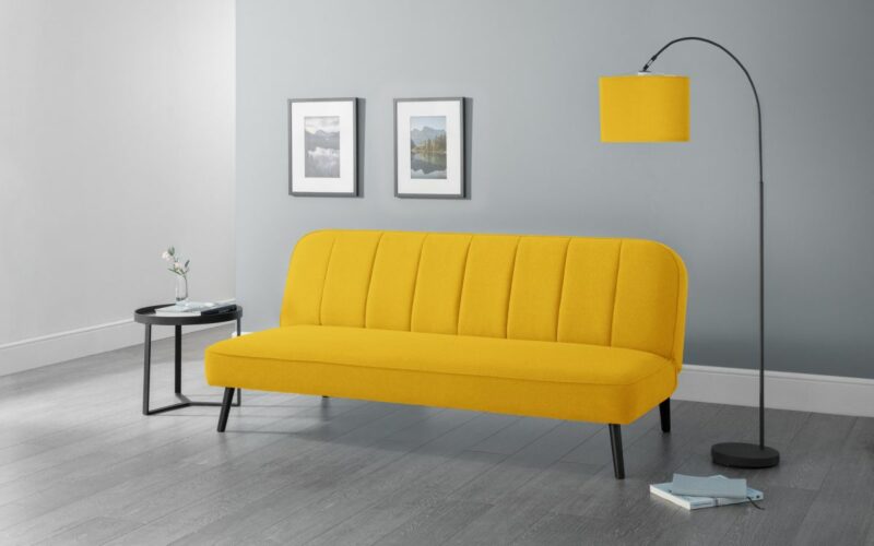 Miro Curved Back Sofabed - Mustard - Image 6