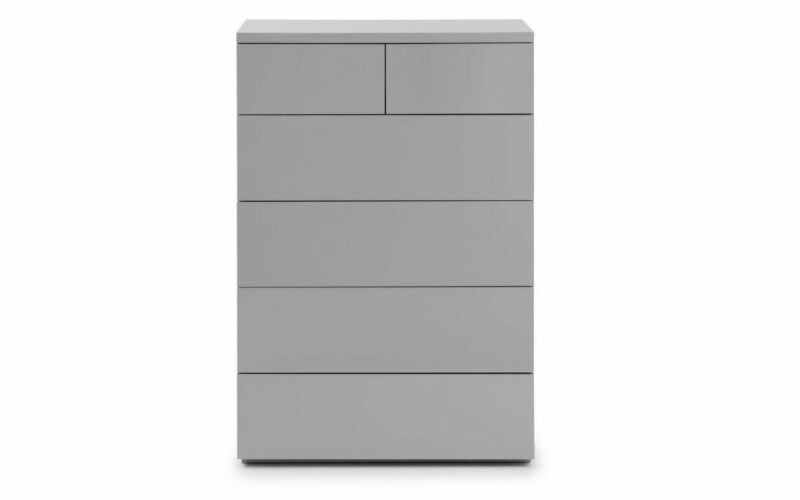 Monaco 4+2 Drawer Chest - Grey High Gloss (JB) - Image 2