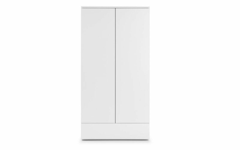 Monaco 2 Door Combination Wardrobe - White High Gloss (JB) - Image 3