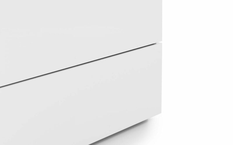 Monaco 6 Drawer Wide Chest - White High Gloss (JB) - Image 3