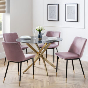 Montero & Delaunay 4 Seater Pink Dining Set