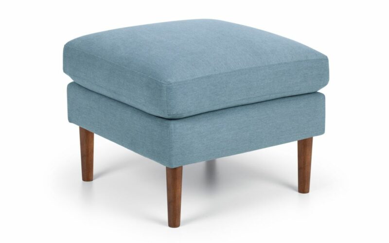 Monza Ottoman - Blue Linen - Image 2