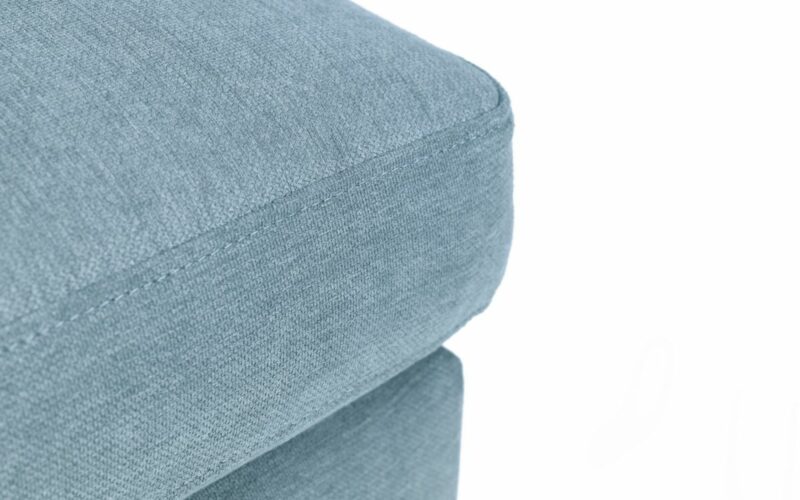 Monza Ottoman - Blue Linen - Image 4
