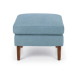 Monza Ottoman - Blue Linen