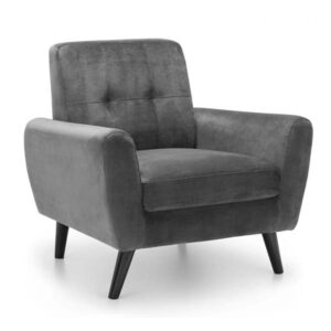Monza Chair - Grey Velvet