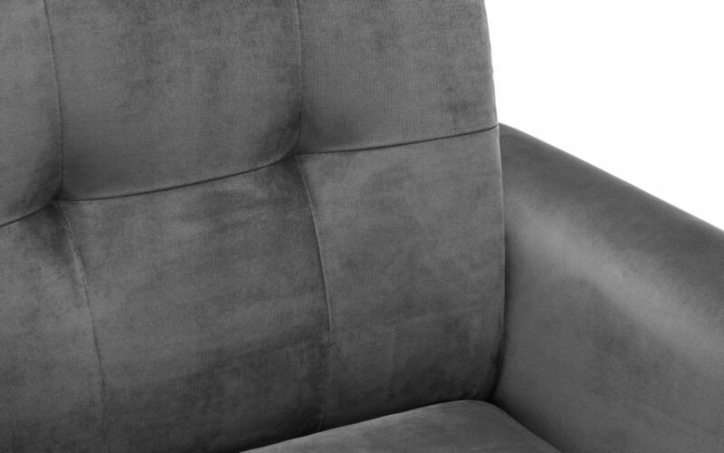 Monza Chair - Grey Velvet - Image 4