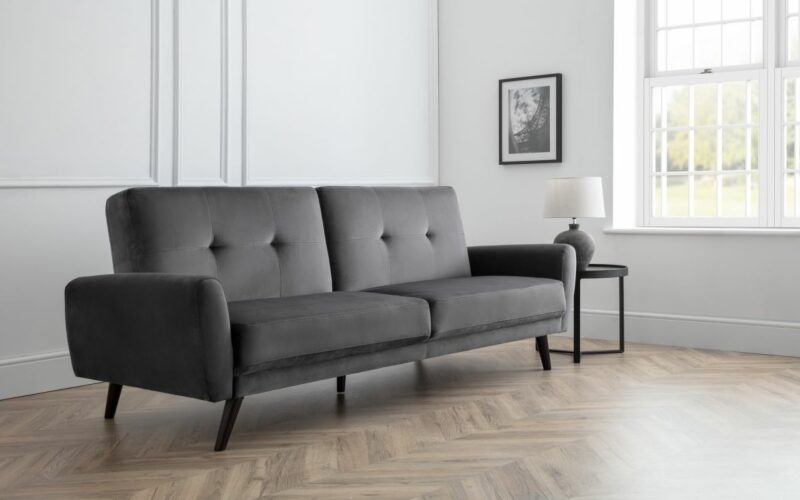 Monza Sofabed - Grey Velvet - Image 6